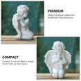thumbnail image 2 of 1Pc Resin Angel Adornment Church Desktop Ornament Angel Statue Decor (White), 2 of 4