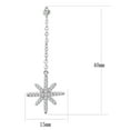 thumbnail image 2 of Boucles d'Oreilles Sans Placage en Acier Inoxydable avec AAA Grade CZ en Clair pour les Femmes de Style de Couleur Pierre Claire DA329, 2 of 3