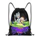 thumbnail image 1 of Bolsa con cordón clásica de Rick y Morty, plegable, para deportes, fitness, unisex, bolsa de viaje para deportes de playa, mediana, 1 of 8