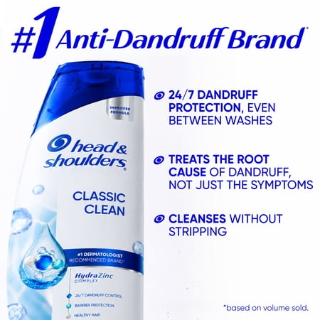 Head and Shoulders Dandruff Shampoo, Classic Clean, Light Fresh Scent, 8.45 fl oz