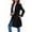 Black, variant on Women'S Elegant Single Breasted Coat Long Sleeve Mid Winter Overcoat Work Office Pea Coats Beige L