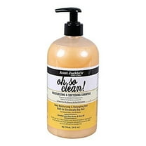 Aunt Jackie's Curls and Coils Oh So Clean, Large 24oz Family Sized Pump, Deep Moisturizing and Softening Hair Shampoo for Natural Curls, Coils and Waves, Enriched shea Butter