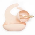thumbnail image 3 of daintyBABY Silicone Bowl and Spoon Set- Peach, 3 of 4