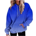 thumbnail image 1 of Hvobtty Sweat à Capuche pour Femmes, Manches Longues, Automne et Hiver, Imprimé Dégradé, avec Poche, 1 of 3