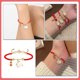thumbnail image 5 of Pulsera de Año Nuevo del Conejo, hilo rojo, pulsera ajustable con animales del zodíaco chino, 5 of 7
