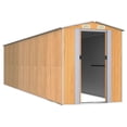 thumbnail image 3 of vidaXL Storage Shed Outdoor Storage Shed for Backyard Patio Galvanized Steel, 3 of 7