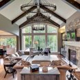 thumbnail image 4 of 104-Light Extra Large Wagon Wheel Chandelier, 3-Tier Black Farmhouse Pendant Light for High Ceiling, Rustic Industrial Hanging Lighting for Dining Room, Kitchen Island, Foyer, Entryway, 4 of 9