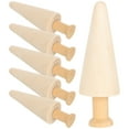 thumbnail image 3 of WRISTBIQUE DIY Wood Crafts Unfinished Wooden Trees Khaki 6Pcs Home Decoration Craft, 3 of 11