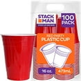 thumbnail image 1 of Red Solo Cup Cold Plastic Party Cups 16 Ounce 100 Pack, 1 of 1