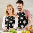 thumbnail image 3 of Pioneer Flower Floral Print Pattern Apron for Women and Men, Cotton Linen Waterproof with Pockets, Adjustable, 33x27 Inch for Kitchen, Gardening, BBQ, Salon, 3 of 6