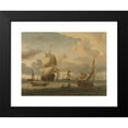 thumbnail image 2 of Abraham Storck 18x14 Black Modern Framed Museum Art Print Titled - The Roads of Enkhuizen (1654 - 1708), 2 of 5