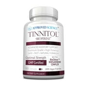 Approved Science Tinnitol - Tinnitus Support Supplement - Ease Ringing in The Ears - Boost Inner Ear Health - 60 Capsules - Made in The USA