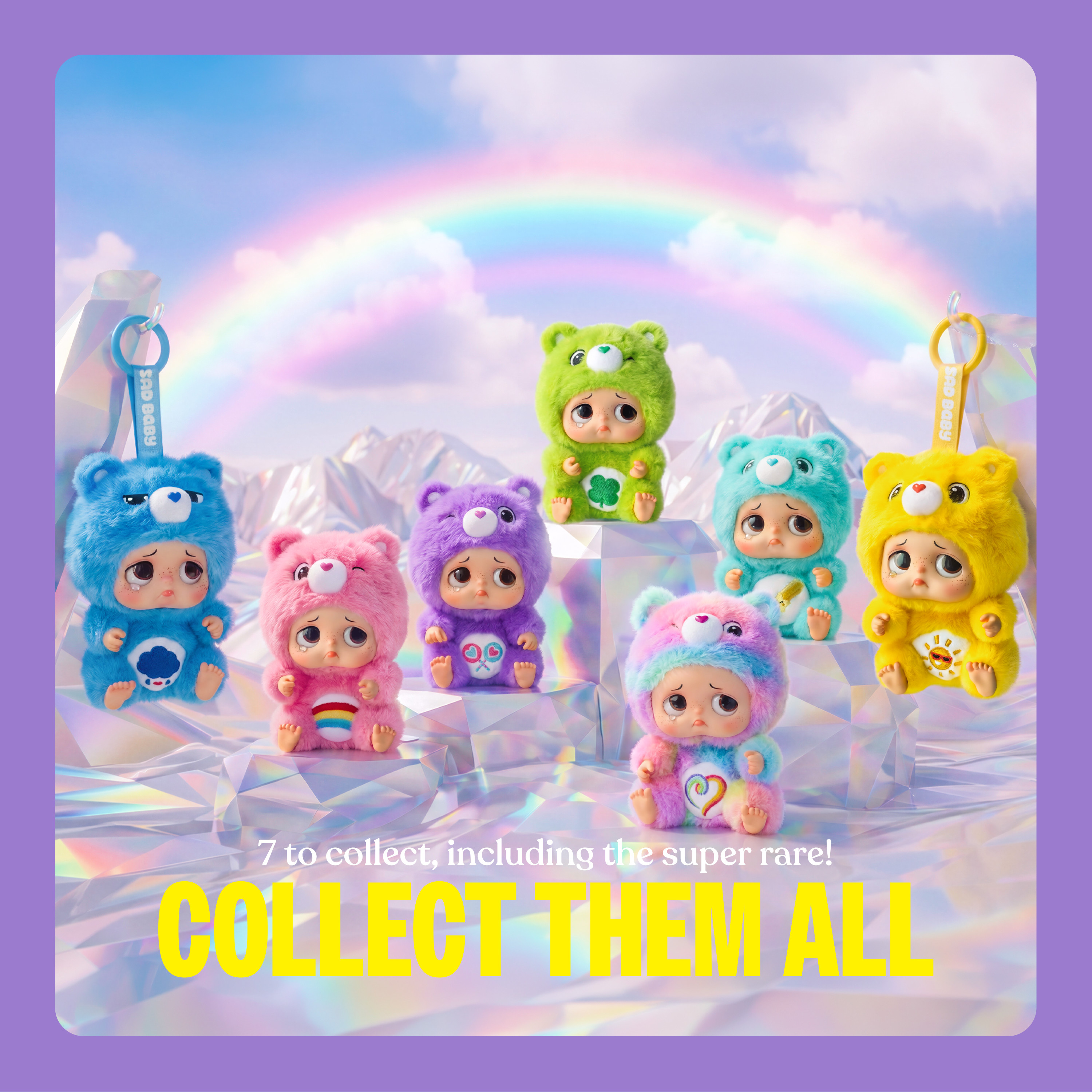 STARBOX Sad Baby Care Bears Blind Box Keychain Series 1 photo 4