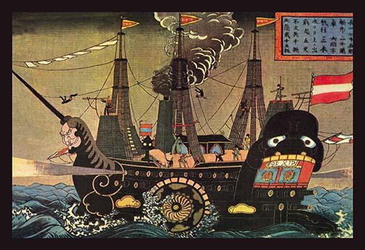 commodore perry took several warships to force a trade treaty with the chinese. commodore perry took several warships to force a trade treaty with the chinese.