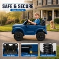 thumbnail image 6 of Conchico Chevy Silverado 2 Seater 24V Powered Ride on Truck Toy with Remote Control, Music, Durable Wheels, Blue, 6 of 9