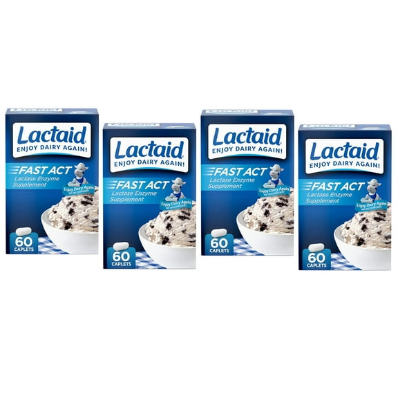 LACTAID Fast Act 60 ea (Pack of 4)