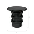 thumbnail image 3 of Revolve Wood Side Table in Charcoal, 3 of 6