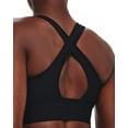 thumbnail image 3 of Under Armour Women's Crossback Mid Long Line Sports Bra (Black, S), 3 of 3