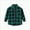 A145-Green, variant on NIEWTR Toddler Baby Boys Little Girls Flannel Jacket Fall Winter Long Sleeve Button Up Shirt Little Kids Lapel Shacket Coats Outwear Tops with Pockets Long Sleeve Button Shirt for 12-18 Months