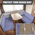 thumbnail image 2 of Aplkyhs Light Gray Blue RV Dinette Cushions Universal Camper Accessories Stretchable Cushion Covers for Couches and Sofas Comfortable Loveseat Sofa Chair Cover Furniture Protection, 2 of 7
