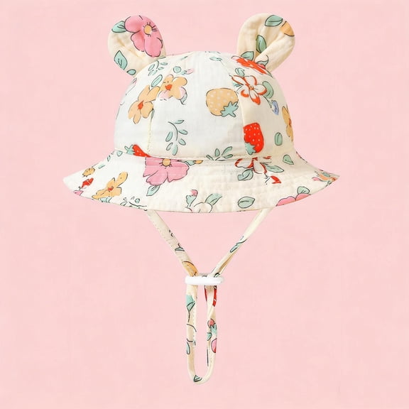 Abomasnow Baby Infant Sun Hat Boys Girls UPF 50 Outdoor Adjustable Beach Hat with Wide Brim Bucket Hats