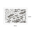 thumbnail image 1 of 60x90CM Feather Patterns Wall Stickers Tattoo for Bedroom Decorations decal PVC wall PVC Self-adhesion Wall Decals, 1 of 6