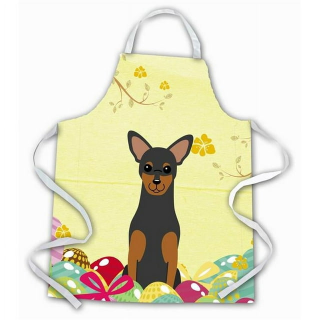 Carolines Treasures BB6028APRON Easter Eggs Manchester Terrier Apron
