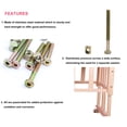 thumbnail image 4 of Simmons Kit De Repuesto De Hardware Para Piezas De Cuna Cseao Juego De 25 Pernos Con Casquillo Hexagonal, Kit Surtido De Tuercas Cilíndricas Para Literas, Sillas De Cuna, Montaje De Muebles M6X35 Mm/, 4 of 5