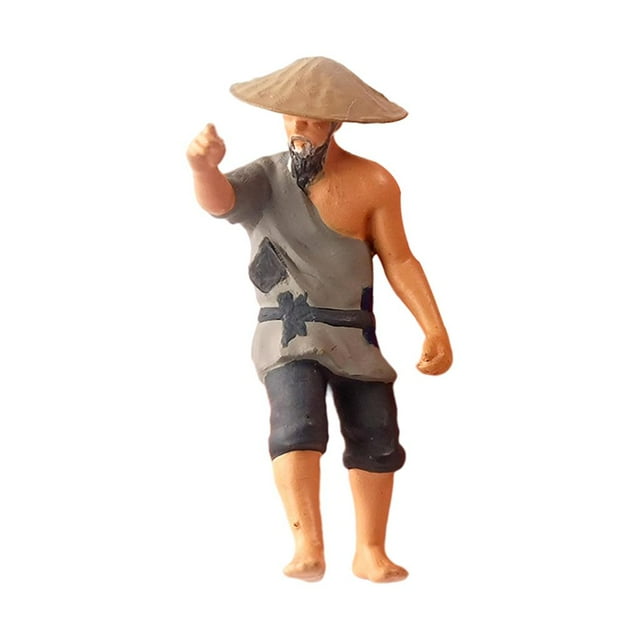 1/64 figuras antiguas muñeca diseño de ferrocarril decoración foto Tierra cultivable gris Zulema escena personas figura