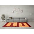 thumbnail image 3 of Ahgly Company Indoor Rectangle Abstract Orange Modern Area Rugs, 2' x 3', 3 of 4