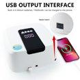 thumbnail image 2 of Lámpara de fototerapia de uñas con almacenamiento eléctrico, 33 cuentas de lámpara de luz doble, temporizador de múltiples engranajes de 48 W, batería de litio incorporada de 15600 mAh, 2 of 4