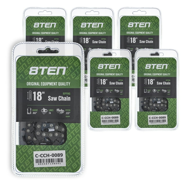 Chaîne de Tronçonneuse Déchirable 18 Pouces.063.325 74DL pour Stihl MS260 MS390 MS3606 Paquet 810-CCC2201H
