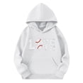thumbnail image 4 of lcziwo Boys Girls Hoodies 3D Printed Hooded Sweatshirts Trendy Casual Long Sleeve Pullover with Pocket White 130, 4 of 5