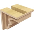 thumbnail image 5 of 4"W x 4"D x 4"H Wide Highland Rough Cedar Woodgrain TimberThane Corbel, Primed Tan, 5 of 6