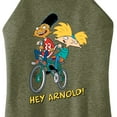 thumbnail image 3 of Hey Arnold! - Arnold and Gerald on Bike - Juniors High Neck Tank Top, 3 of 5