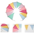 thumbnail image 4 of Flag,Pennant Banner Flags Pastel - Colorful Triangle Banners for Birthday Easter Classroom School Carnival Garland Outdoor Burlap Bunting Party Easter Decorations 3 Strings, 4 of 9