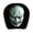 A, variant on 1 Pack Halloween Creepy Clown Demon Face Car Headrest Cover Horror Scary Head Rest Protector Cover Elastic Auto Interior Prank Decor For Car SUV Truck