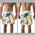 thumbnail image 3 of luoweisi Men's Beach Shorts Quick Dry Swim Trunks with Mesh Lining Dragonfly M, 3 of 5