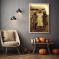 thumbnail image 4 of Three Kids With Pumpkin Heads Poster, Vintage Photography, Art Poster Print, Gothic Occult Poster, Halloween Poster, Wall Decor, 4 of 7