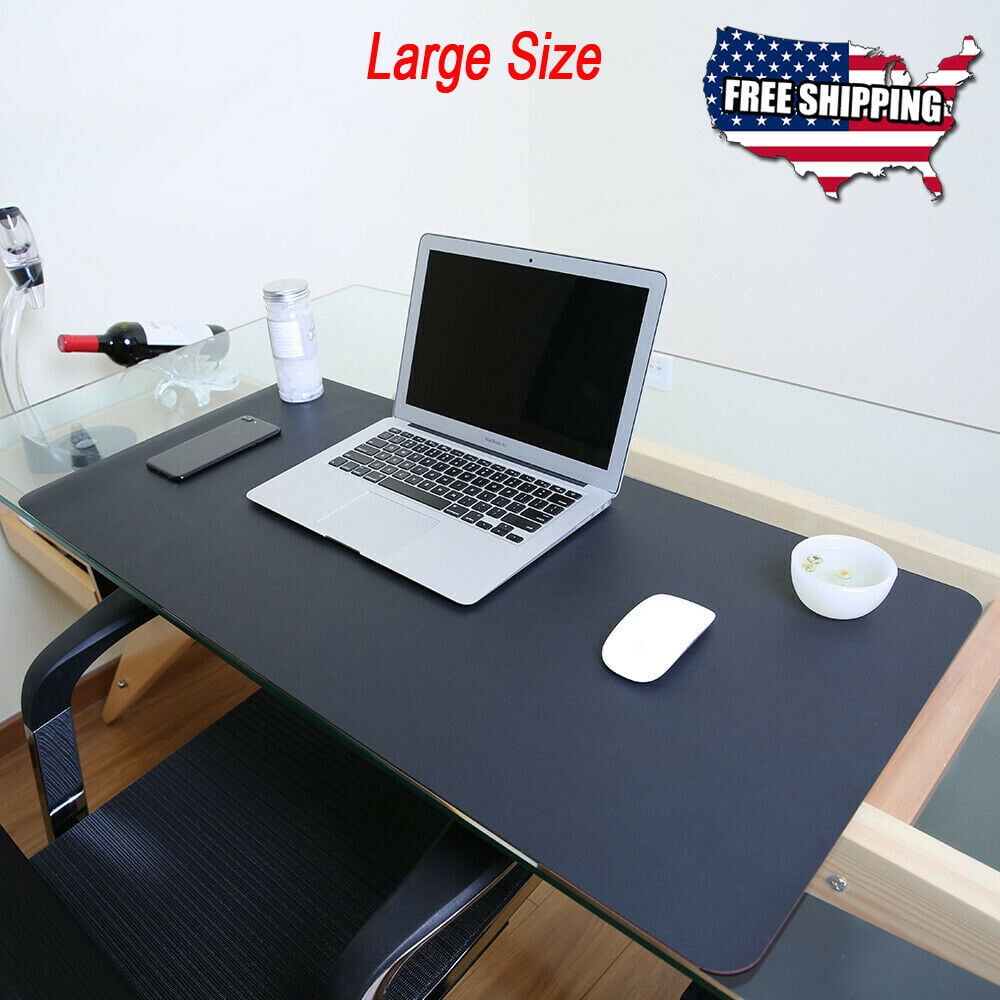 Non Slip PU Leather Office Desk Protector Mat Keyboard Mouse Laptop Pad
