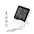 thumbnail image 2 of LCD Digital Temperature Meter Home Indoor Outdoor Hygrometer Thermometer Weather Station with Clock ,High Precision, 2 of 5