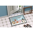 thumbnail image 2 of Carolines Treasures Merry Christmas Carolers Russo-European Laika Spitz Door Mat Indoor Rug or Outdoor Welcome Mat 24x36, 2 of 2