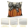 thumbnail image 4 of Fall Decor Pillow Covers, Orange Pumpkin Pattern Decorative Throw Pillows Linen Autumn Thanksgiving Cushion Pillow Covers for Sofa Couch Outdoor Decor, 4 of 5