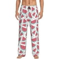 thumbnail image 2 of Kdxio Watermelon Print Men's Sleep Pajama Pant Lounge Pants with Pockets, 2 of 8
