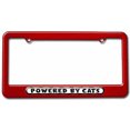thumbnail image 1 of Powered By Cats License Plate Tag Frame, Multiple Colors, 1 of 1
