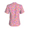 thumbnail image 3 of Uemuo Donut Printed Women's Classic V-Neck T-Shirt - Soft, Breathable, Moisture-Wicking, Perfect for Casual, Office, Travel, and Everyday Wear-Small, 3 of 5