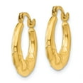 thumbnail image 2 of FB Jewels 14K Yellow Gold Hollow X Hoop Earrings, 2 of 3
