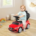 thumbnail image 3 of Costway 3-in-1 Mercedes Benz Push & Pedal Ride-On, Red, 3 of 10