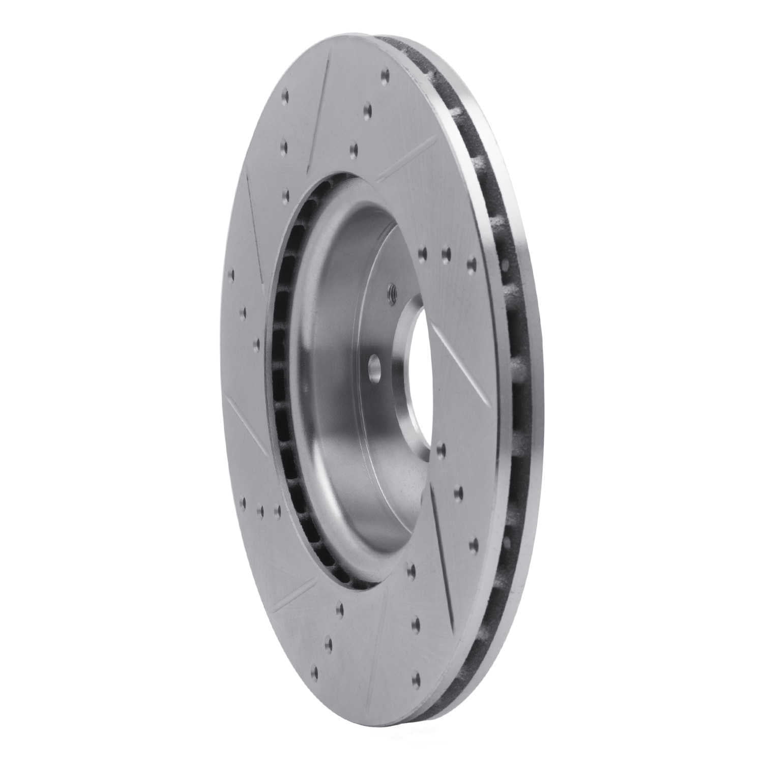 Dynamic Friction Company 631-67054R DFC Brake Rotor - Drilled And Slotted - Silver