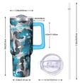 thumbnail image 4 of Camouflage 40oz Tumbler– Stainless Steel Insulated Tumbler with Handle and Straw, Large Capacity Travel Cup for Hot & Cold Drinks, 4 of 6